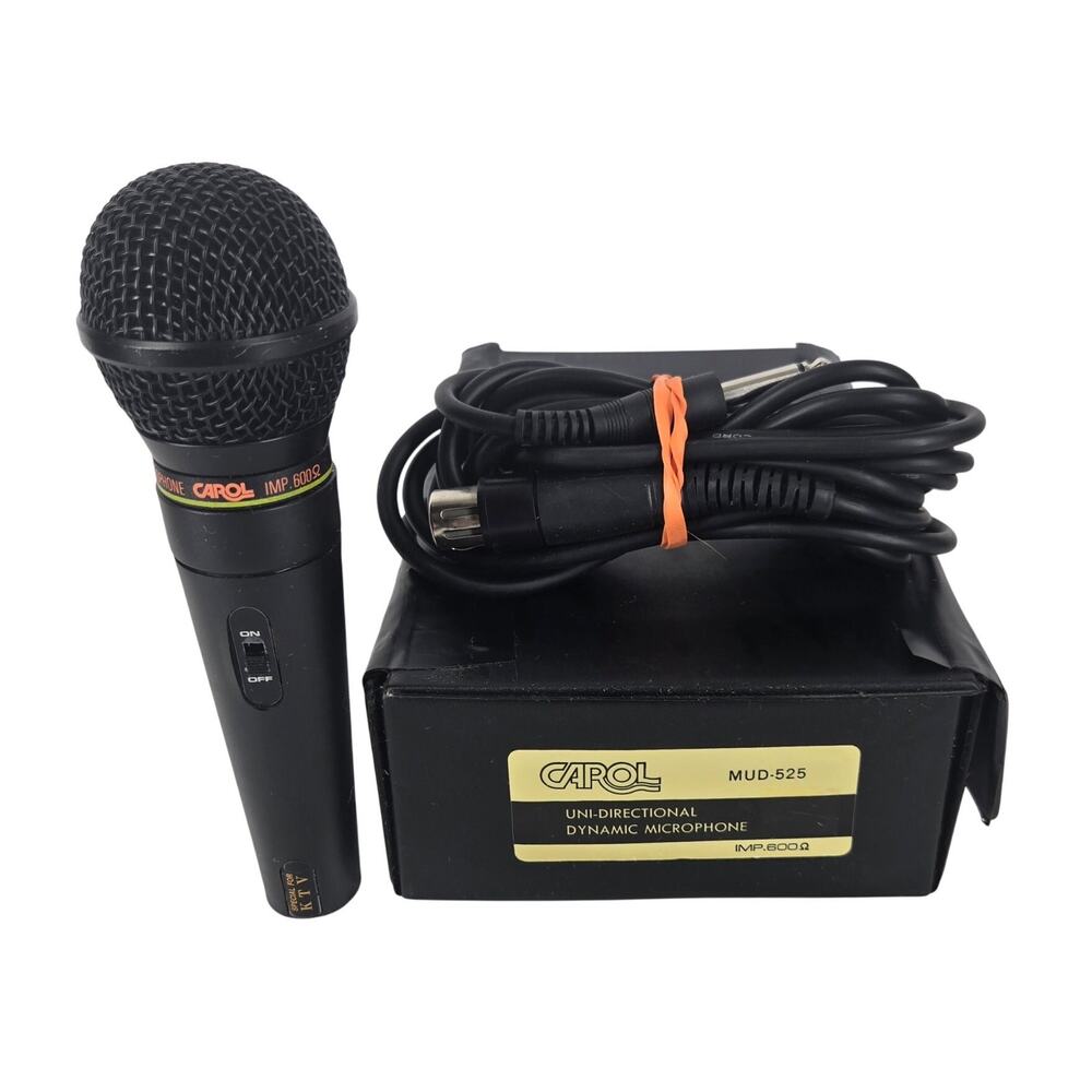 CAROL VINTAGE MUD-525 UNI-DIRECTIONAL DYNAMIC MICROPHONE – FULLY FUNCTIONAL
